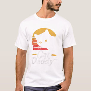 Kat Papa tachtig stijl Kat Retro T-shirt