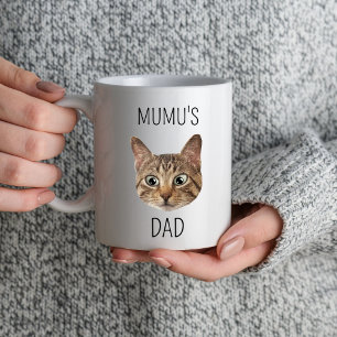 Kat Papa Vaderdag Kat Liefhebber Eigenaar Huisdier Mok