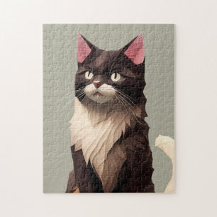 Kat Paper Cut Art Pet Care Food Shop Animal Clinic Legpuzzel