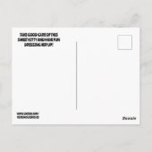 KAT PAPieren POP DOLLAR OUDERWETS VERJAARDAGSPOSTK Briefkaart (Achterkant)