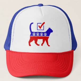 Kat Party Logo Feline Politics Great Party of Meow Trucker Pet