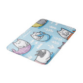 Kat patroon badmat (Gekanteld)