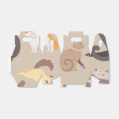 Kat patroon bedankdoosjes (Uitgevouwen)