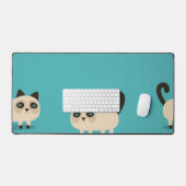 Kat patroon bureaumat (Keyboard & Muis)