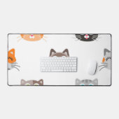 Kat patroon bureaumat (Keyboard & Muis)