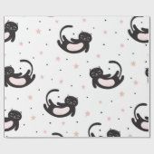 Kat patroon cadeaupapier (Vlak)