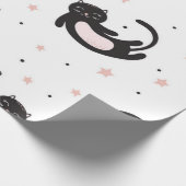 Kat patroon cadeaupapier (Hoek)