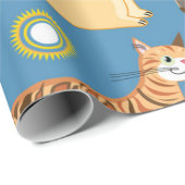 Kat patroon cadeaupapier (Rol Hoek)