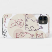 Kat patroon Case-Mate iPhone case (Achterkant (horizontaal))