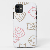 Kat patroon Case-Mate iPhone case (Achterkant)