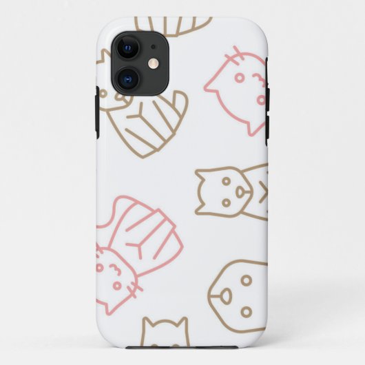 Kat patroon Case-Mate iPhone case (Achterkant)