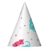 Kat patroon feesthoedjes (Links)