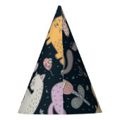 Kat patroon feesthoedjes (Achterkant)