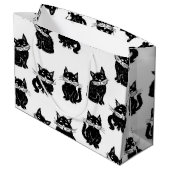 Kat patroon groot cadeauzakje (Achterkant Gekanteld)