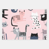 Kat patroon inpakpapier vel (Voorkant 2)