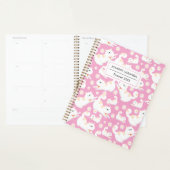 Kat Patroon Jaar en Naam Wit Planner (Display)