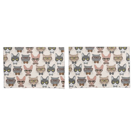 Kat Patroon Kussensloop (Voorkant-Set)