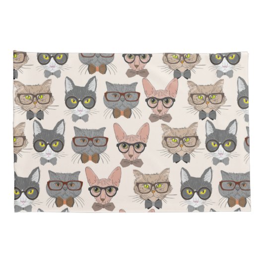 Kat Patroon Kussensloop (Achterkant-Rechts)