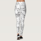 Kat patroon leggings (Achterkant)