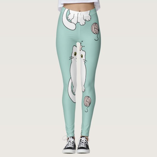 Kat patroon leggings (Voorkant)