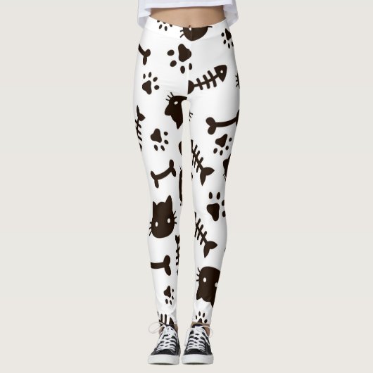 Kat patroon leggings (Voorkant)