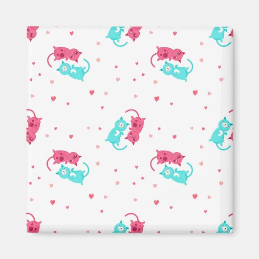 Kat patroon magneet (Voorkant)