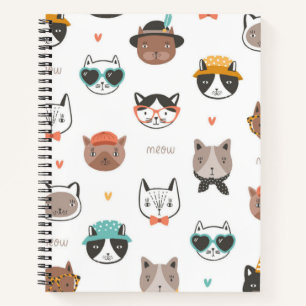 Kat patroon notitieboek