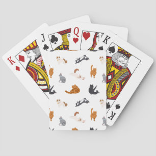 Kat patroon pokerkaarten