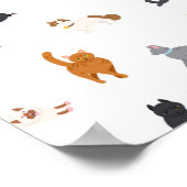 Kat patroon poster (Hoek)