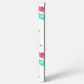 Kat patroon samsung galaxy hoesje (Achterkant horizontaal)