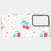 Kat patroon samsung galaxy hoesje (Linkerkant)