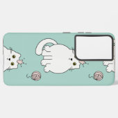 Kat patroon samsung galaxy hoesje (Linkerkant)