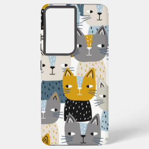 Kat patroon samsung galaxy hoesje