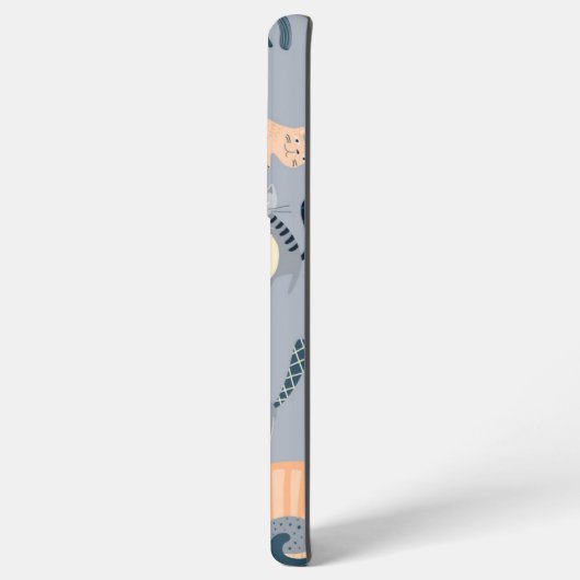 Kat patroon samsung galaxy hoesje (Achterkant horizontaal)