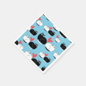 Kat patroon servet (Hoek)