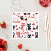 Kat patroon servet (Insitu)