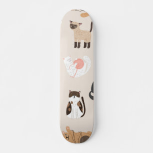 Kat patroon skateboard