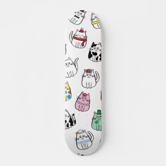 Kat patroon skateboard (Voorkant)