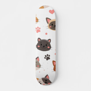 Kat patroon skateboard