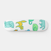 Kat patroon skateboard (Horizontaal)