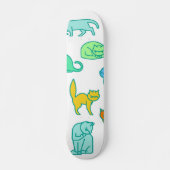 Kat patroon skateboard (Voorkant)