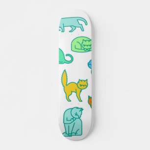 Kat patroon skateboard