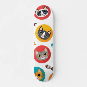 Kat patroon skateboard
