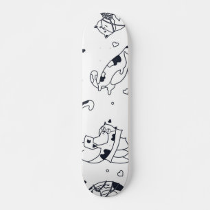 Kat patroon skateboard