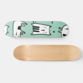 Kat patroon skateboard (Horizontaal)