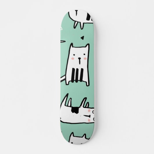 Kat patroon skateboard (Voorkant)