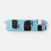 Kat patroon skateboard (Horizontaal)