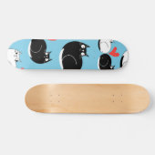 Kat patroon skateboard (Horizontaal)