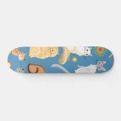 Kat patroon skateboard (Horizontaal)