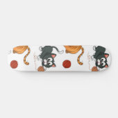 Kat patroon skateboard (Horizontaal)
